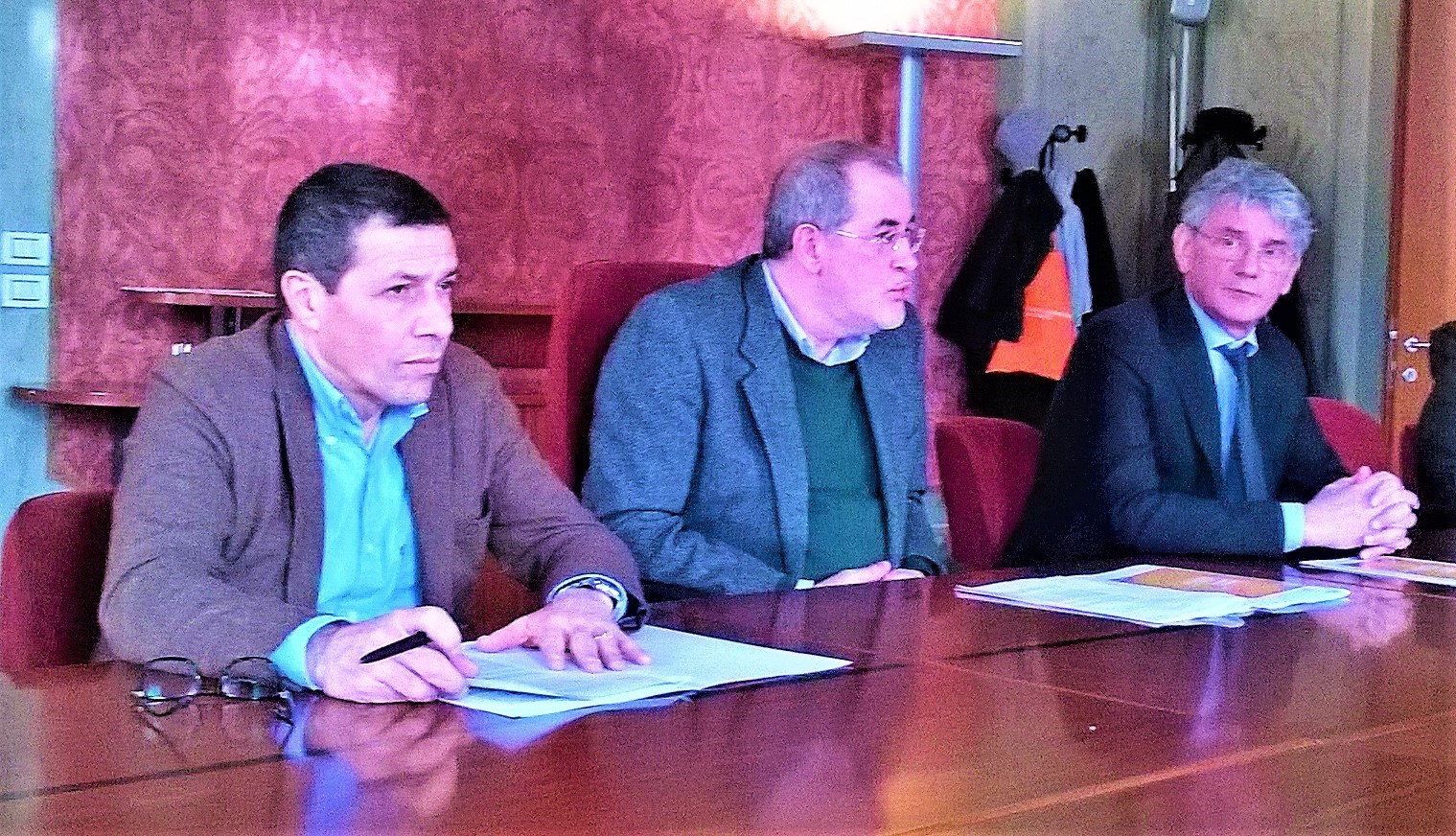 Il prorettore Fabrizio Dughiero, l'assessore Andrea Colasio, e Filiberto Zovico